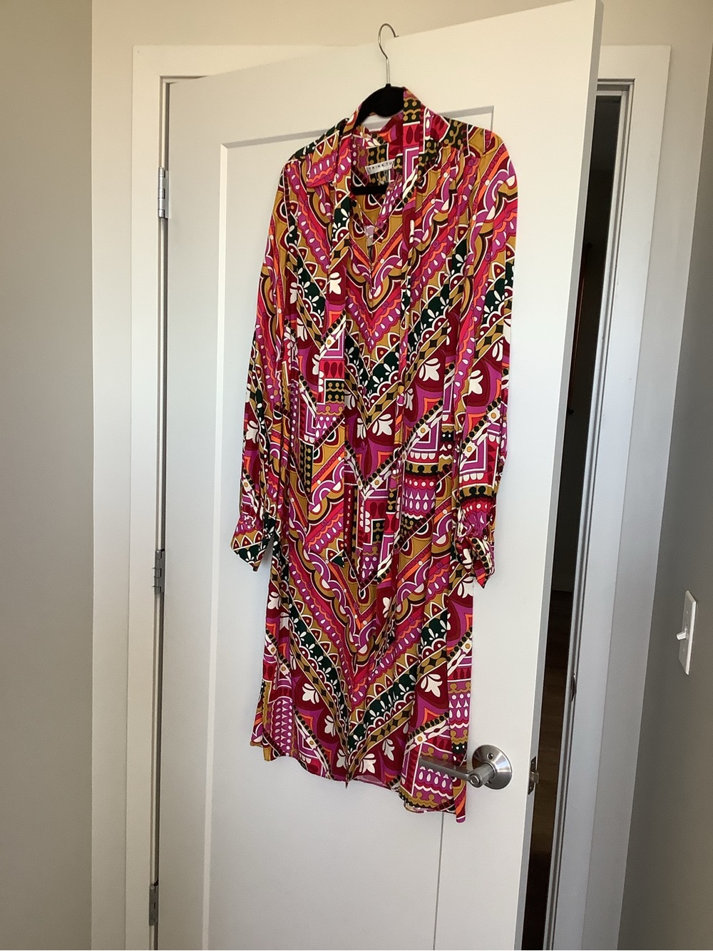Trina Turk Pink Multi-Color Printed Shirt Dress